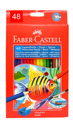 Faber Castell Watercolour Pencils Pack of 48